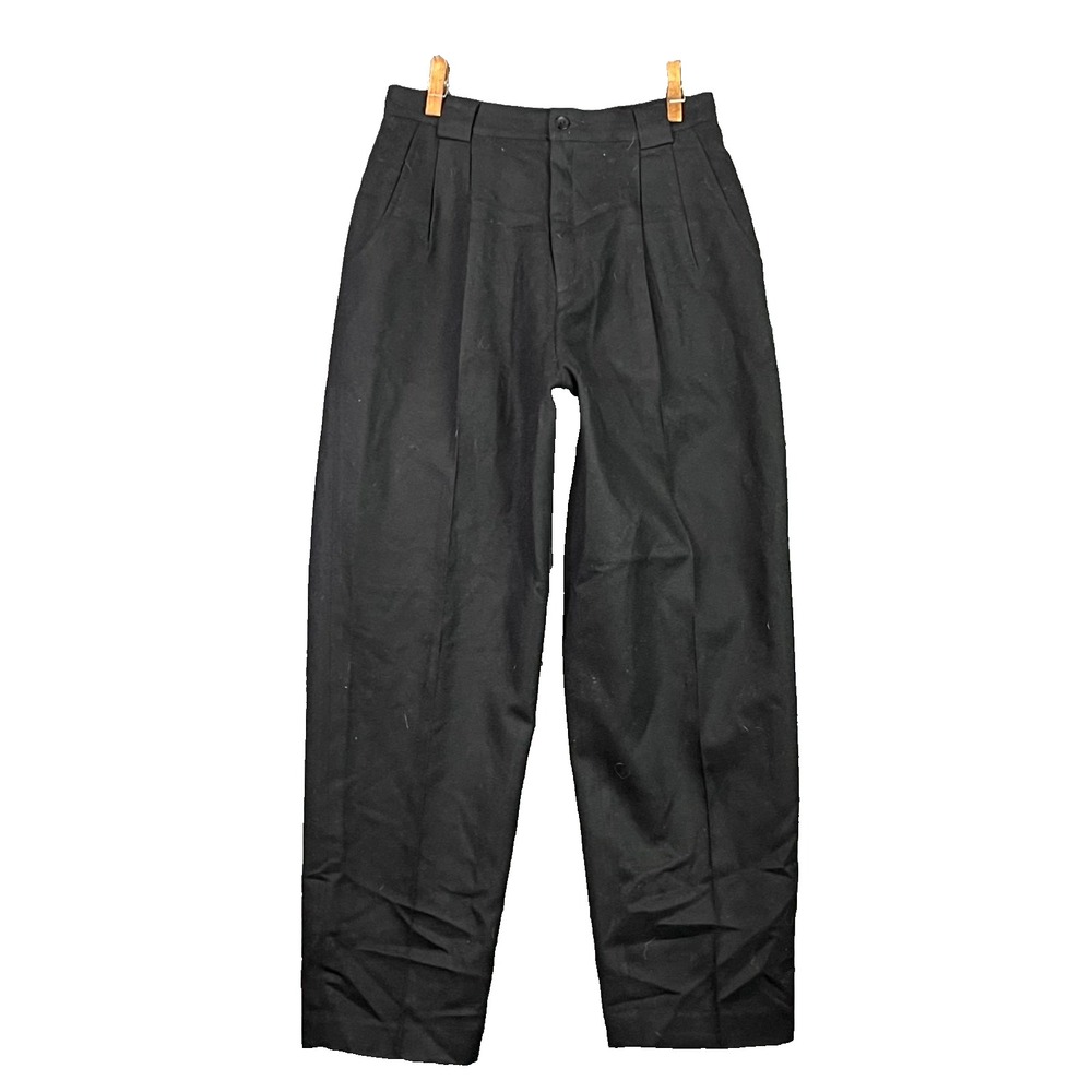 Savannah Pants Womens 14 Black Wool Pleated Business Formal Classic Fit Outdoor